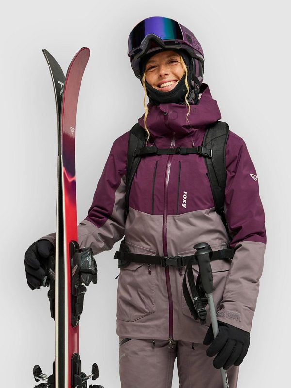 Roxy Gore-Tex Stretch Purelines Primaloft Jacke blackberry wine