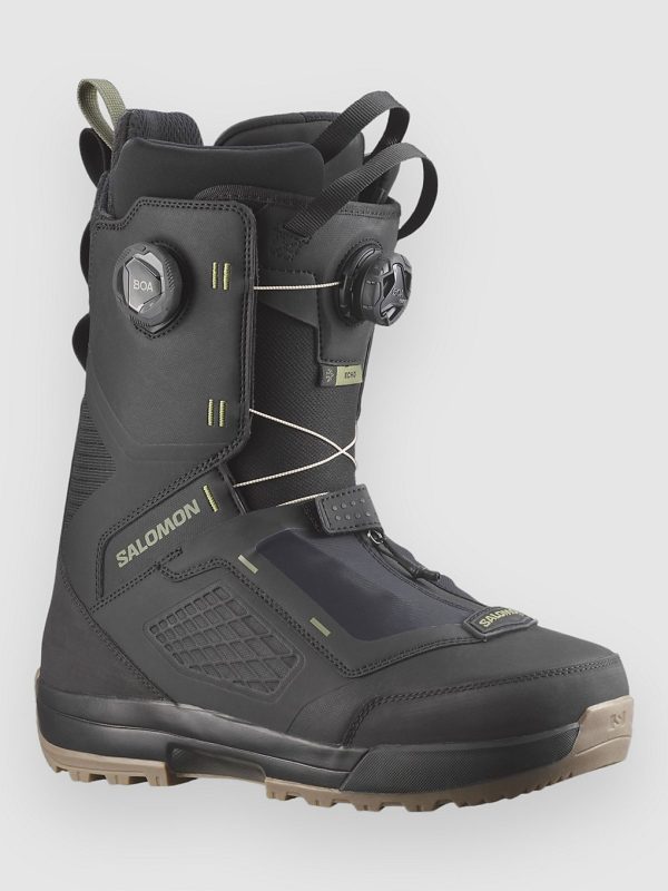 Salomon Echo Dual BOA 2026 Snowboard Boots blk / blk / deep lichen green