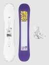 Salomon Lotus+Spell M White  2027 Snowboard-Set pattern