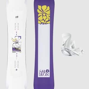 Salomon Lotus+Spell M White  2027 Snowboard-Set pattern