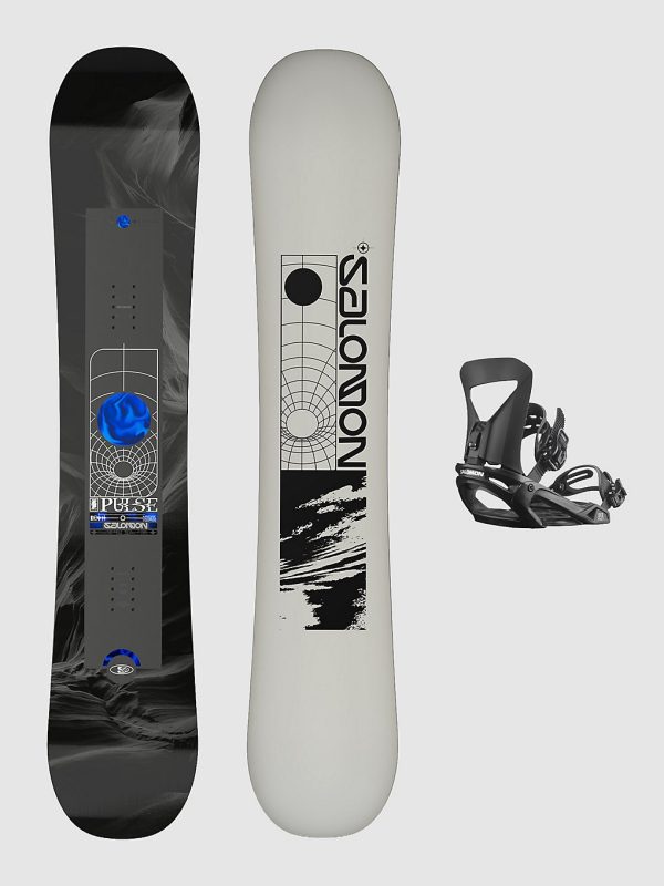 Salomon Pulse+Pact M black 2027 Snowboard-Set pattern