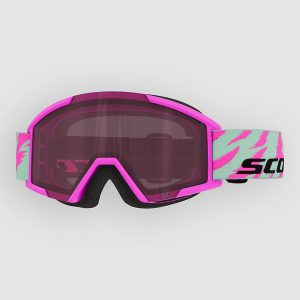 Scott Shield Junior Neon Pink/Mint Green Kids Goggle rose s2