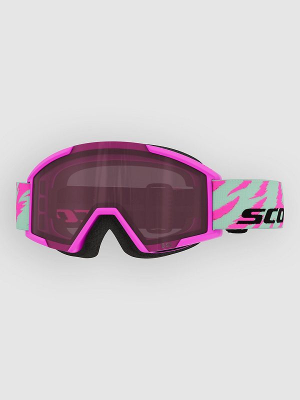 Scott Shield Junior Neon Pink/Mint Green Kids Goggle rose s2