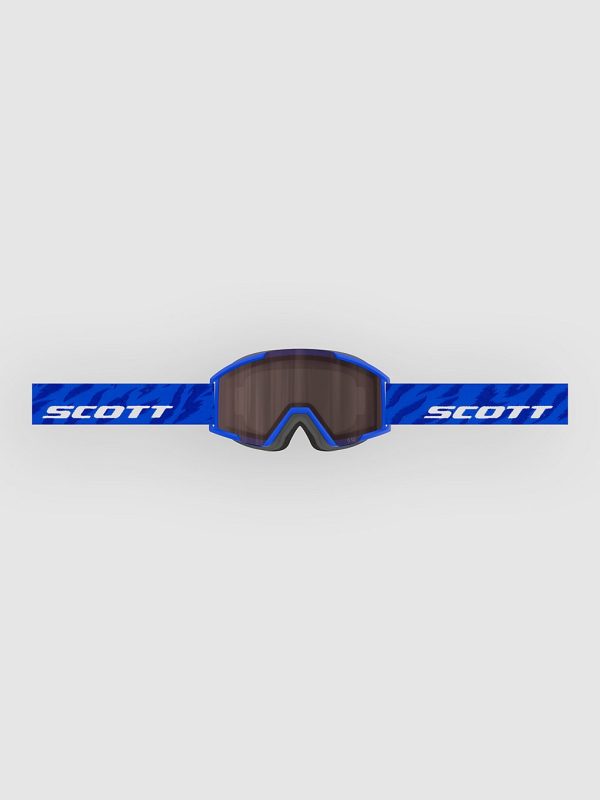 Scott Shield Pro Junior Blue/White Kids Goggle silver chrome s2