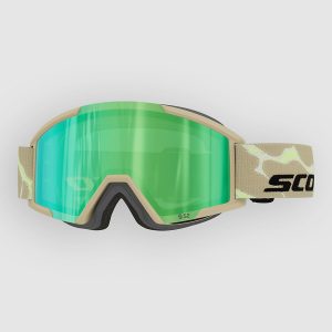 Scott Shield Pro Junior Mojave Beige Kids Goggle green chrome s2