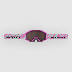 Scott Shield Pro Junior Neon Pink/Mint Green Kids Goggle silver chrome s2