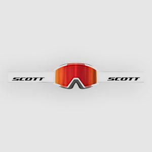 Scott Shield Pro Junior White Kids Goggle red chrome s3