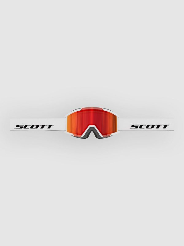 Scott Shield Pro Junior White Kids Goggle red chrome s3