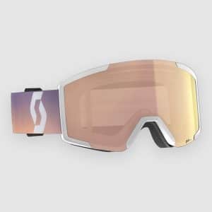 Scott Shield White/Soft Pink Goggle amp rose chrome s2