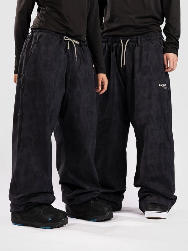 Souvenir Parachute Hose black blotch print