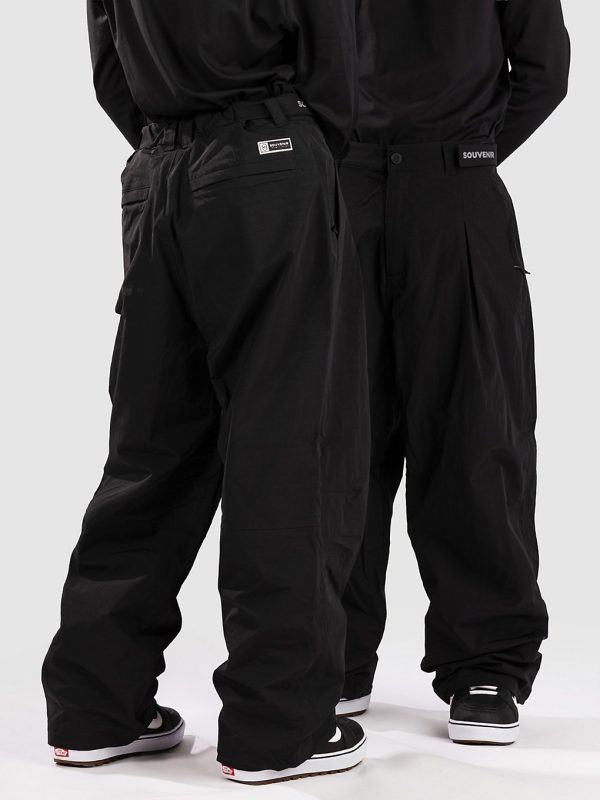 Souvenir Pleated Chino Hose black