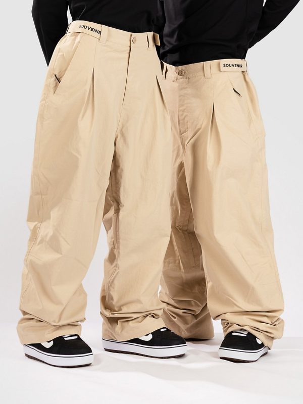 Souvenir Pleated Chino Hose brithish kahki