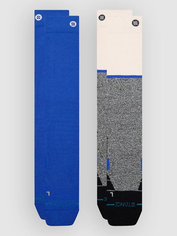 Stance Dook Mid Poly Snow 2 Pack Funktionssocken blue