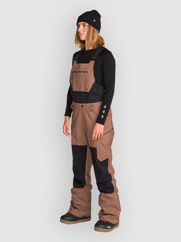 Volcom Ash Stretch Gore Bib Pants desert taupe