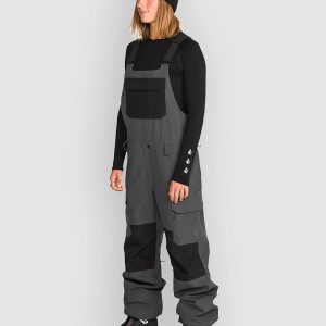 Volcom Creston 3D Stretch Bib Pants dark grey