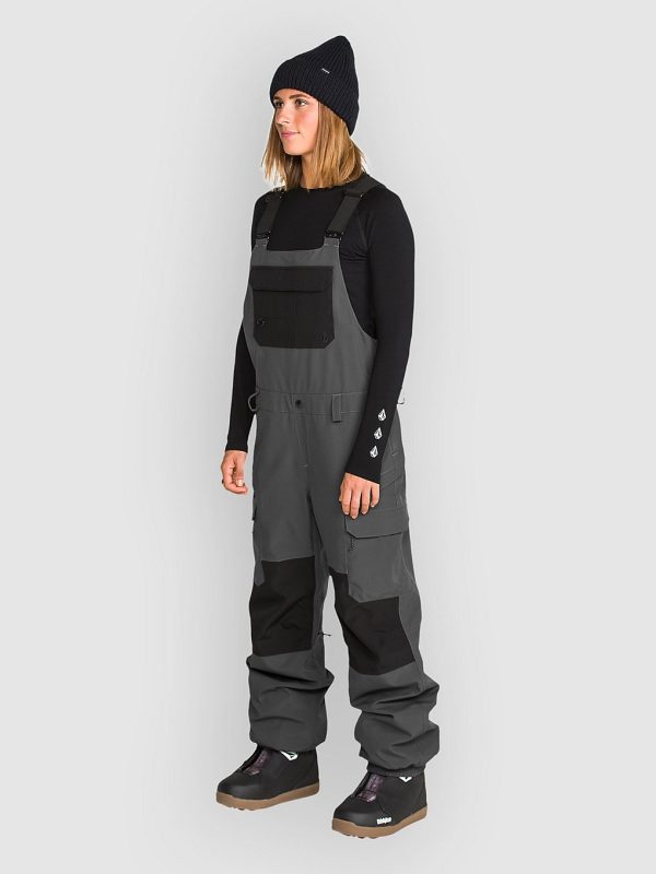 Volcom Creston 3D Stretch Bib Pants dark grey