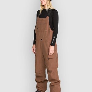 Volcom Creston 3D Stretch Bib Pants desert taupe