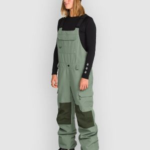 Volcom Creston 3D Stretch Bib Pants light green