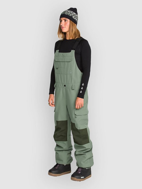 Volcom Creston 3D Stretch Bib Pants light green