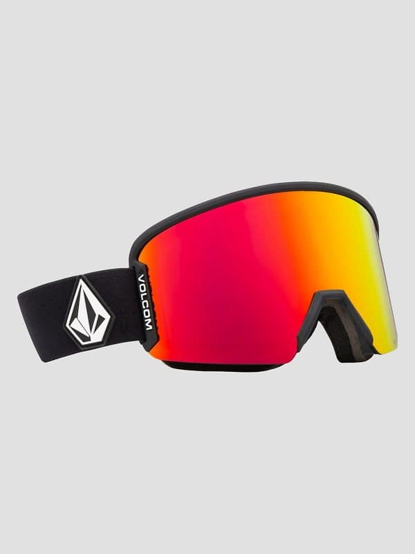 Volcom Garden 2 Matte Black Goggle red chrome