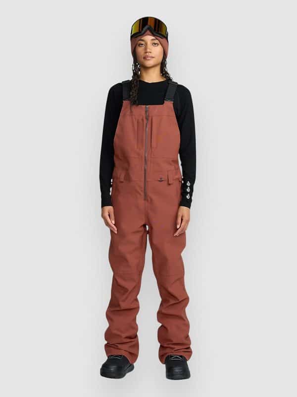 Volcom Swift Overall Bib Pants henna