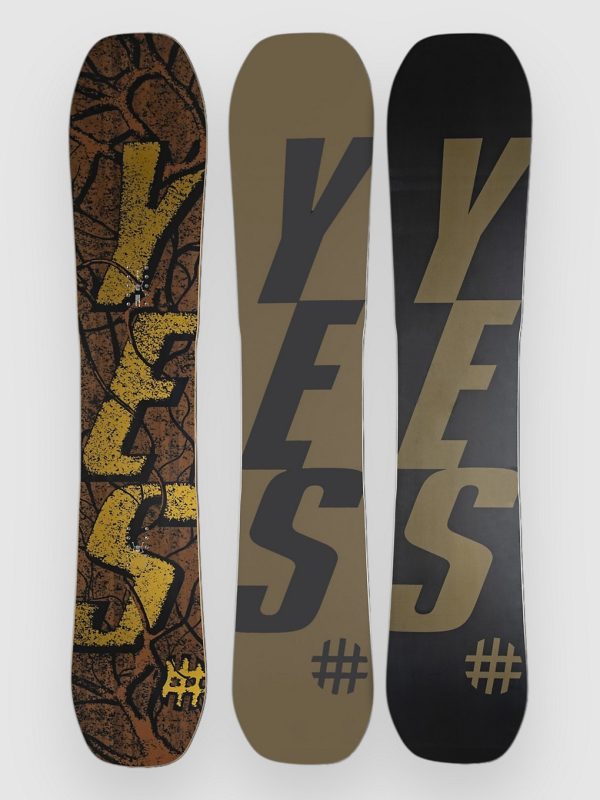 YES All-In 2025 Snowboard white