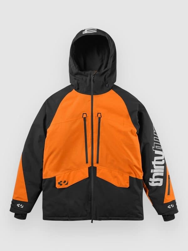 thirtytwo Lashed Insulated Fleecejacke black / orange
