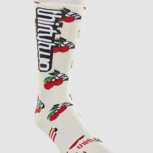 thirtytwo Merino Funktionssocken white / red