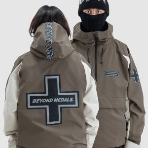Beyond Medals Retro 2L Anorak dark brown