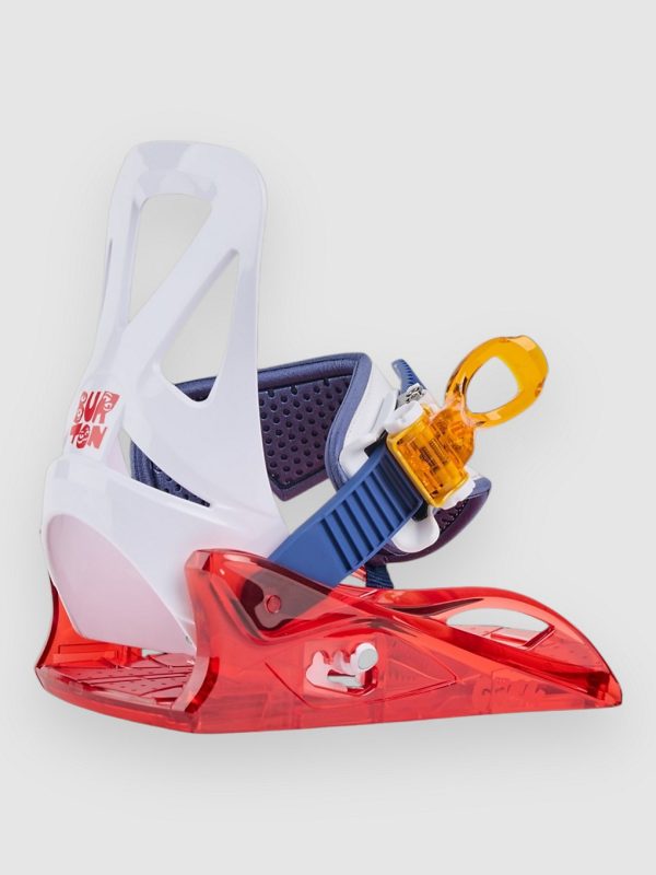 Burton Grom Kids Snowboard-Bindung red / multi