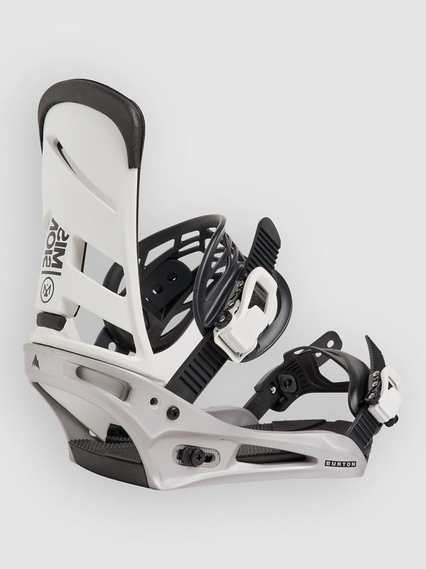 Burton Mission 2027 Snowboard-Bindung white / silver