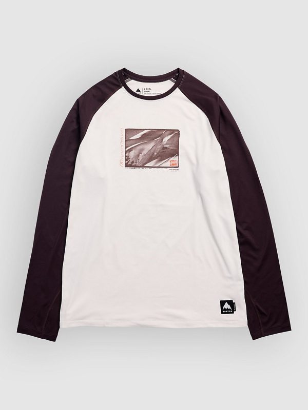 Burton Roadie Tech Crew Funktionsshirt stowht / behugb
