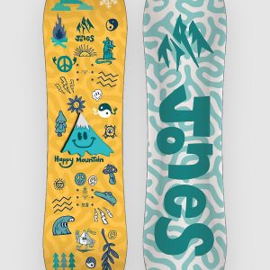 Jones Snowboards Happy Mountain 2027 Kids Snowboard yellow