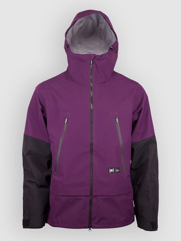 L1 Lighthouse Jacke aubergine / black