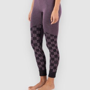 Mons Royale Ascender Merino Base Layer Leggings mauve / black