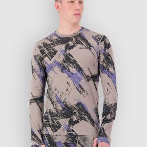 Mons Royale Cascade Merino Funktionsshirt paintbrush blue