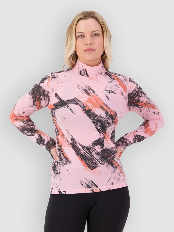 Mons Royale Cascade Merino Funktionsshirt paintbrush pink