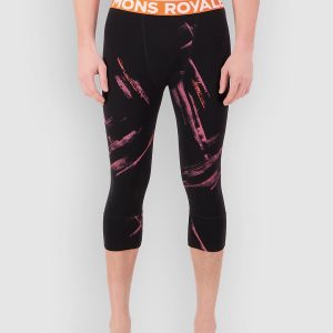 Mons Royale Merino Cascade Flex 3/4 Legging Funktionshose airbrush