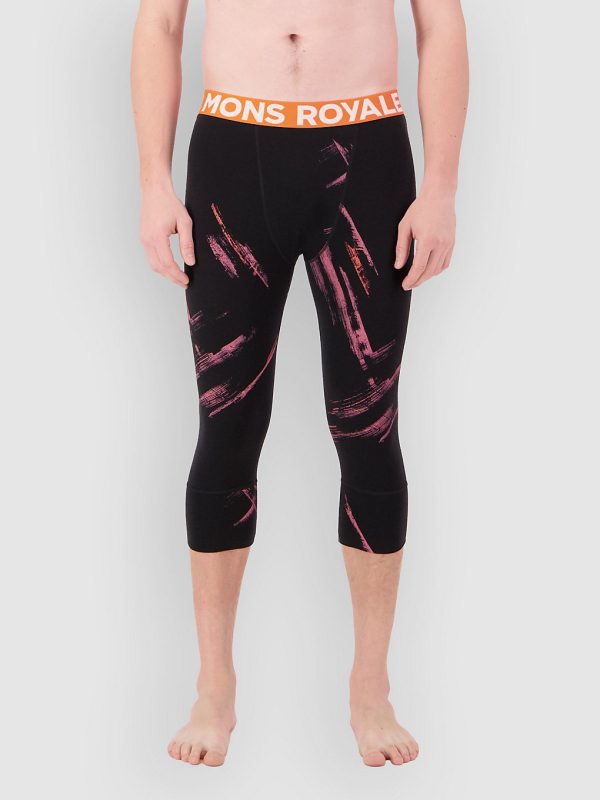 Mons Royale Merino Cascade Flex 3/4 Legging Funktionshose airbrush