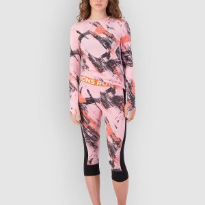 Mons Royale Merino Cascade Flex 3/4 Legging Funktionshose paintbrush pink / black