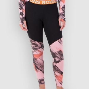 Mons Royale Merino Cascade Flex Legging Funktionshose paintbrush pink / black