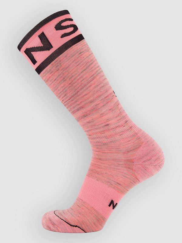 Mons Royale Merino Snow Funktionssocken flamingo