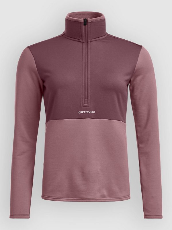 Ortovox Light Zip Neck Fleecejacke dusk rose