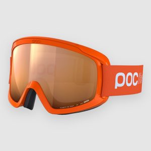 POC Pocito Opsin Fluorescent Orange Goggle partly sunny light orange
