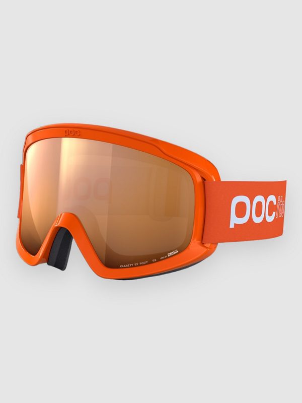 POC Pocito Opsin Fluorescent Orange Goggle partly sunny light orange