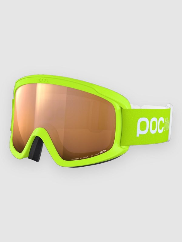 POC Pocito Opsin Fluorescent Yellow/Green Goggle partly sunny light orange