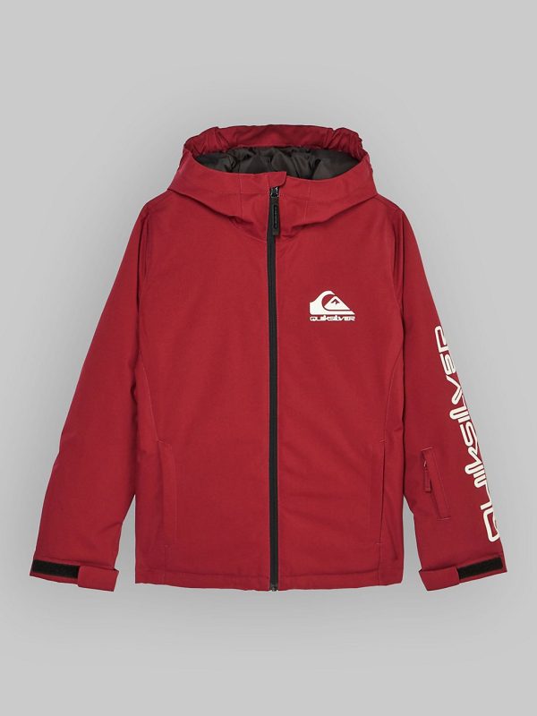 Quiksilver Mission Solid Kids Jacke oxblood red