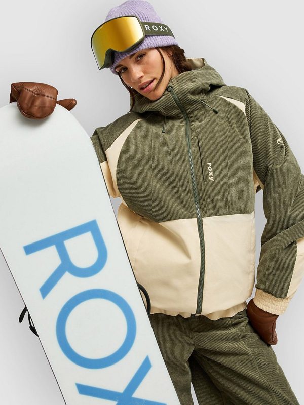 Roxy Snow Winter Rebel Cord Jacke beetle