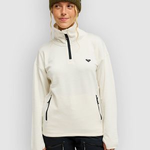 Roxy Snowstride Half-Zip Fleecejacke whisper white