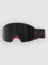 Scott Ambit Black/Red Goggle amp black chrome s3